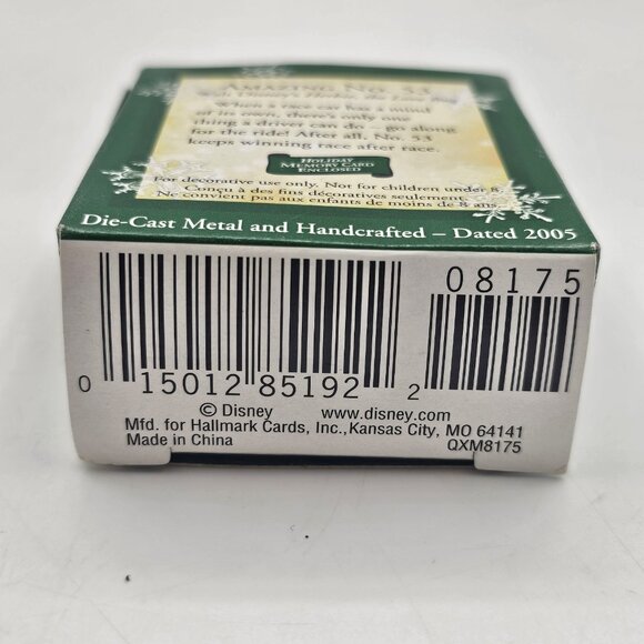 Disney Hallmark Keepsake Herbie the Love Bug Mini Ornament Amazing No. 53 2005 - Picture 8 of 9